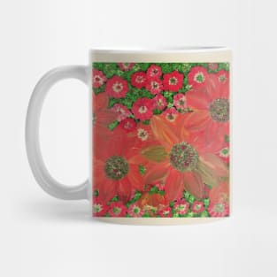red flowers Mug
